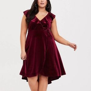 Torrid Red Velvet Dress